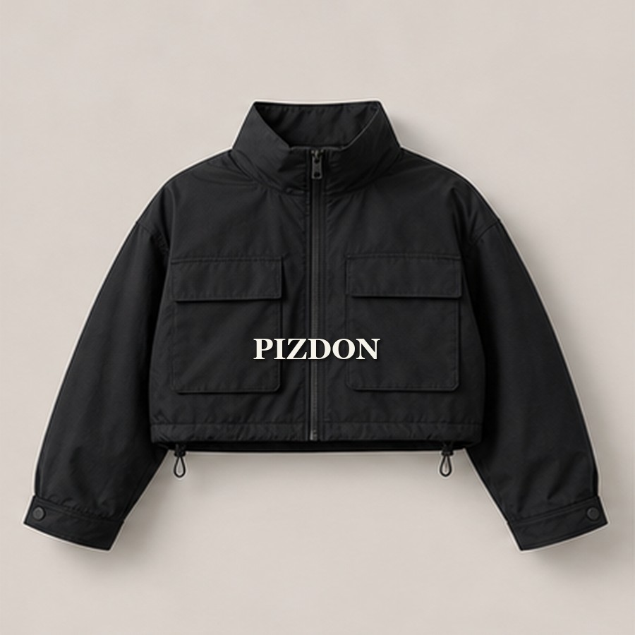 Physical PIZDON black cropped jacket